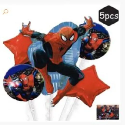 مجموعة بالونات سبايدرمان لحفلات عيد الميلاد Super hero